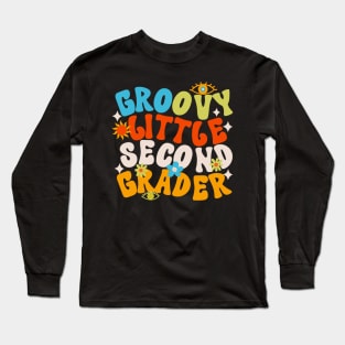 Groovy Little SECOND Grader First Day of School Long Sleeve T-Shirt